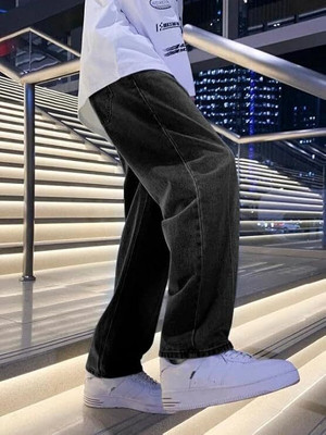 DENIM FIT Regular Men Black Jeans