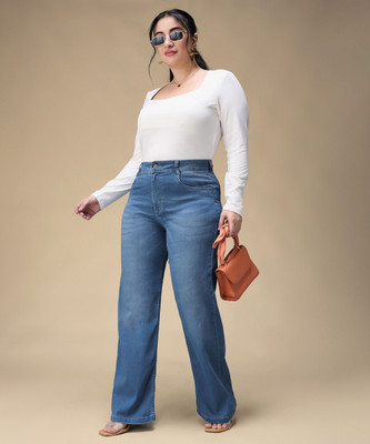 Miss Chase Boot-Leg Women Dark Blue Jeans