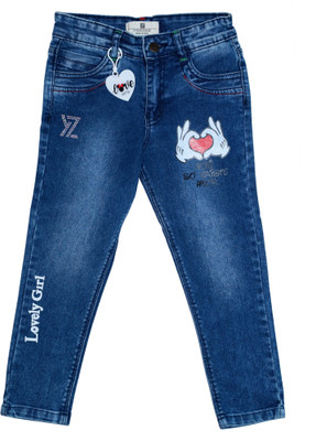 Ywee Slim Girls Dark Blue, Light Blue Jeans