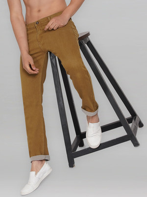 Dais Stretchable Slim Men Brown Jeans