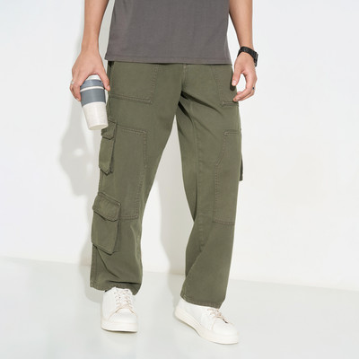 SF Jeans by Pantaloons Loose Fit Men Green Jeans