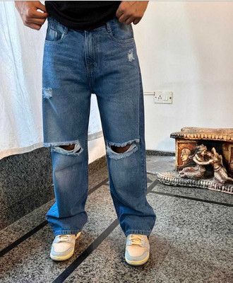 gntrends Straight Fit Men Blue Jeans