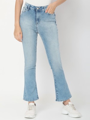 Spykar Flared Women Blue Jeans