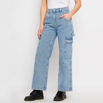 MADAME Flared Women Light Blue Jeans