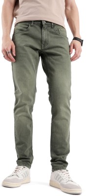 WROGN Tapered Fit Men Green Jeans