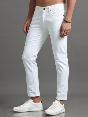 LUMINOIRE Slim Men White Jeans