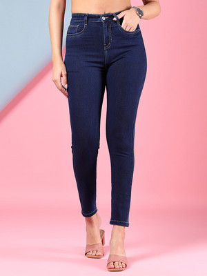 V-MART Skinny Women Dark Blue Jeans