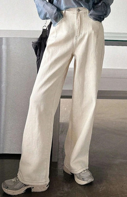 BLESSICA Regular Women Beige Jeans