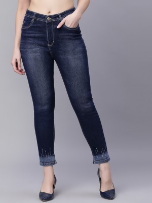 KASSUALLY Skinny Women Dark Blue Jeans