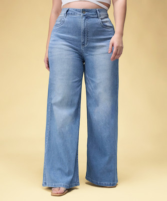 Miss Chase Flared Women Blue Jeans