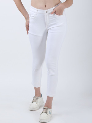 KALPNAVYA FASHION Skinny Women White Jeans