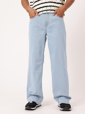 FUDE PRIDE Loose Fit Men Light Blue Jeans