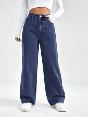 The Rivvrs co Straight Fit Women Dark Blue Jeans