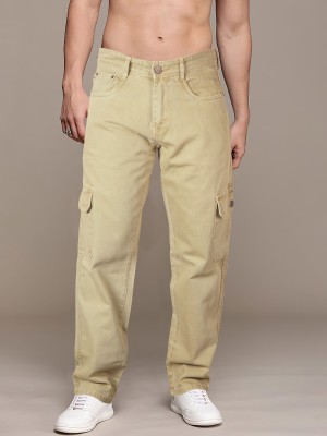 LUKER Regular Men Beige Jeans