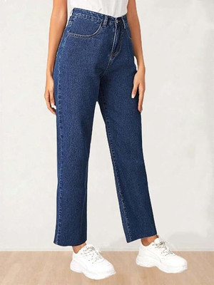 KTCREATIONS Straight Fit Women Dark Blue Jeans