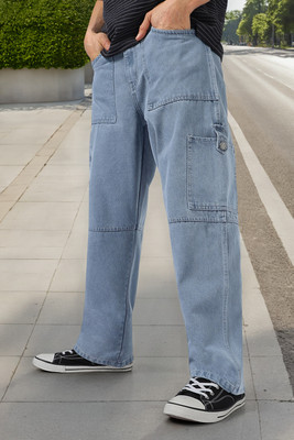 Urbano Fashion Loose Fit Men Light Blue Jeans