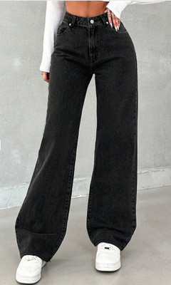 Dollfashion Straight Fit Women Black Jeans