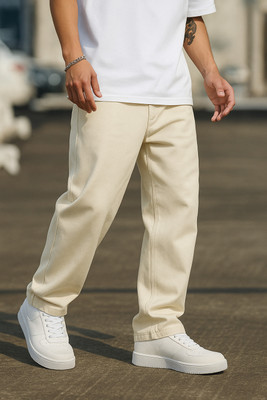 markview Loose Fit Men Beige Jeans