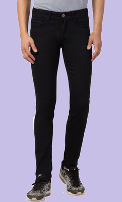 POKHINDA Boyfriend Men Black Jeans