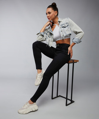 DOLCE CRUDO Skinny Women Black Jeans