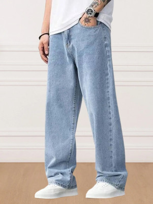 DAIME Loose Fit Men Light Blue Jeans