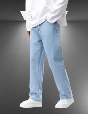 Nalaka Loose Fit Men Light Blue Jeans