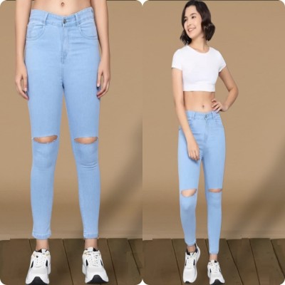 PERFECT FASHION Skinny Women Blue Jeans