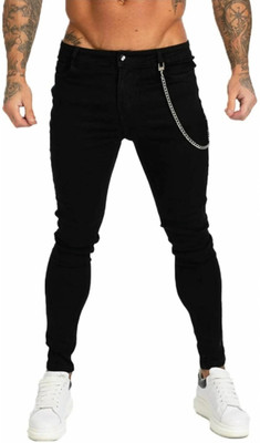 Crishtaliyo Slim Men Black Jeans
