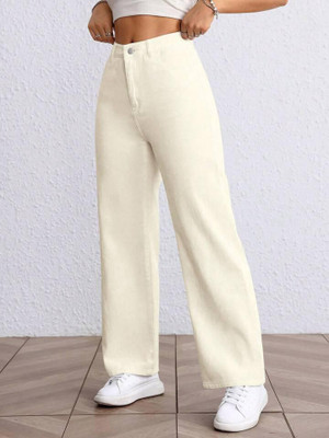 hunter and hayes Straight Fit Women Beige Jeans