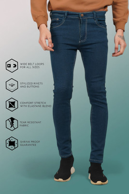 Lzard Slim Men Blue Jeans