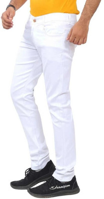 BEG FASHION Slim Men White Jeans