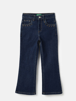 United Colors of Benetton Boot-Leg Girls Blue Jeans