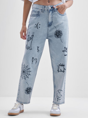 Tokyo Talkies Loose Fit Women Light Blue Jeans