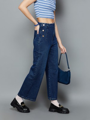 Ginger by Lifestyle Flared Women Blue Jeans