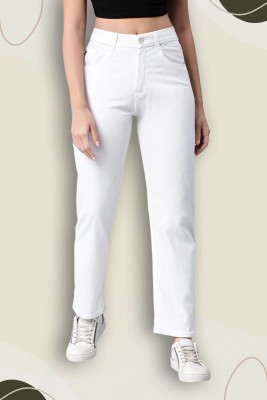 GOLD-D.A FASHION Relaxed Fit Women White Jeans