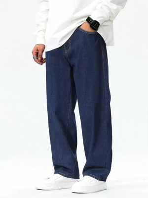linaria Loose Fit Men Dark Blue Jeans