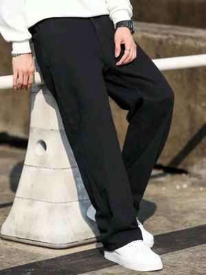 moda star Loose Fit Men Black Jeans