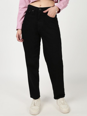 Bene Kleed Tapered Fit Women Black Jeans
