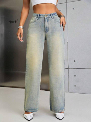 hunter and hayes Straight Fit Women Light Blue, Light Green Jeans