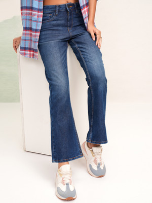 Tokyo Talkies Flared Women Blue Jeans