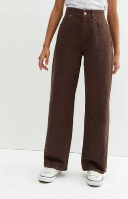 N J Regular Women Brown Jeans