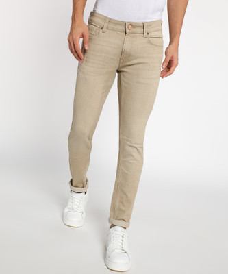 Spykar Slim Men Beige Jeans