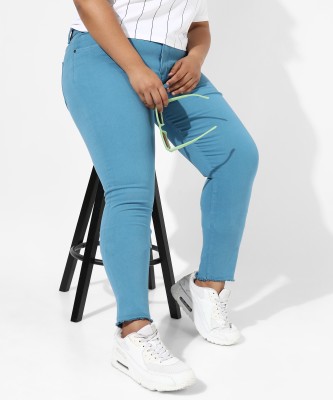 Instafab Plus Regular Women Blue Jeans