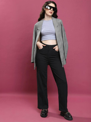 YES TEN Straight Fit Women Black Jeans