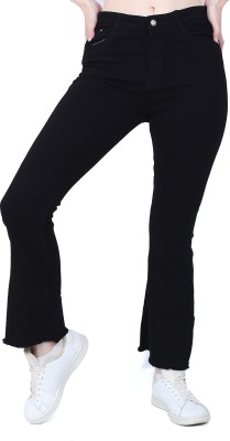 SKYGLORY Boot-Leg Women Black Jeans