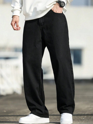 DENIM LOOK Relaxed Fit Men Black Jeans