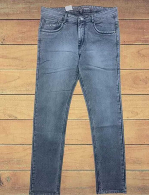 RKFAISHO Slim Men Grey Jeans