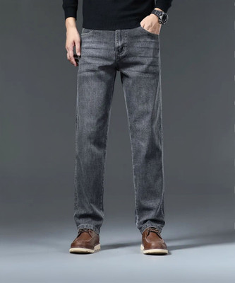 Leriya Fashion Regular Men Grey Jeans