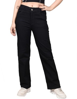 Srikona Welfare Flared Women Black Jeans