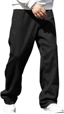 DENIM FIT Loose Fit Men Black Jeans
